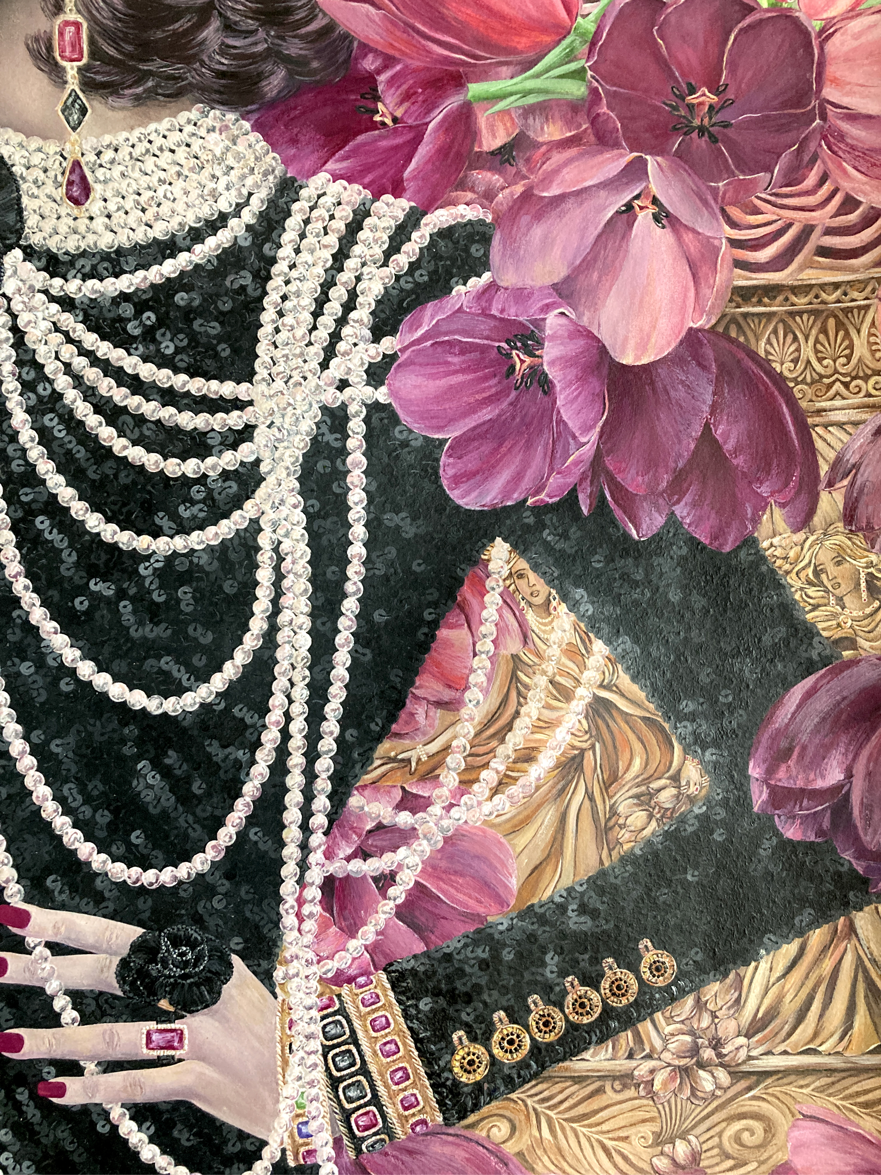 Isobel: My Grandmother's Pearls Fine Art Print