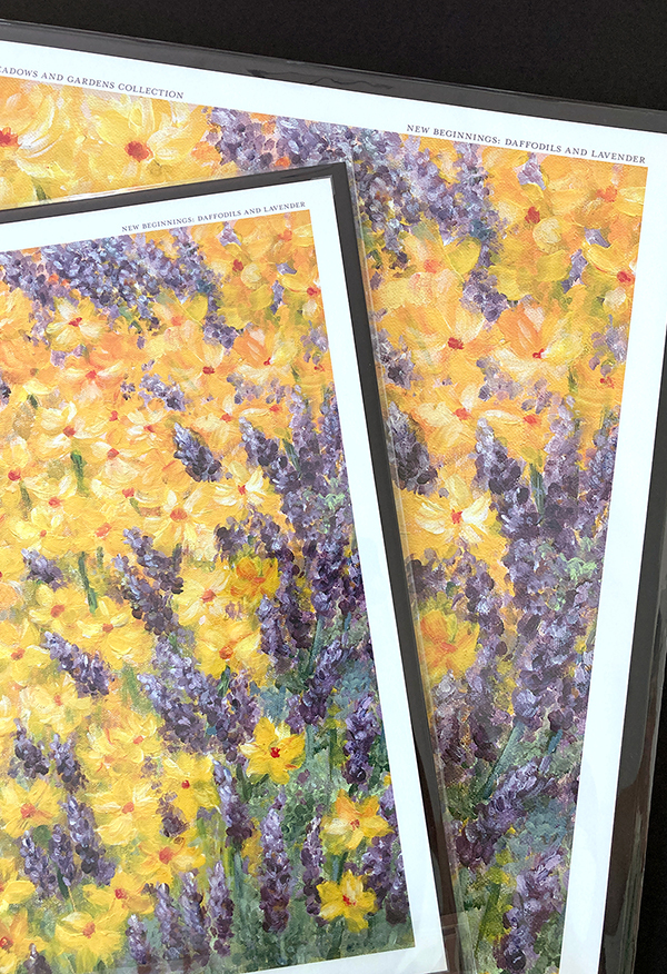 EM New Beginnings: Daffodils and Lavender Fine Art Print - See Details