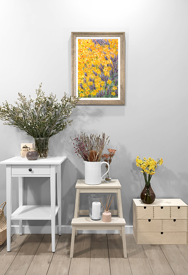 EM New Beginnings: Daffodils and Lavender Fine Art Print - See Details