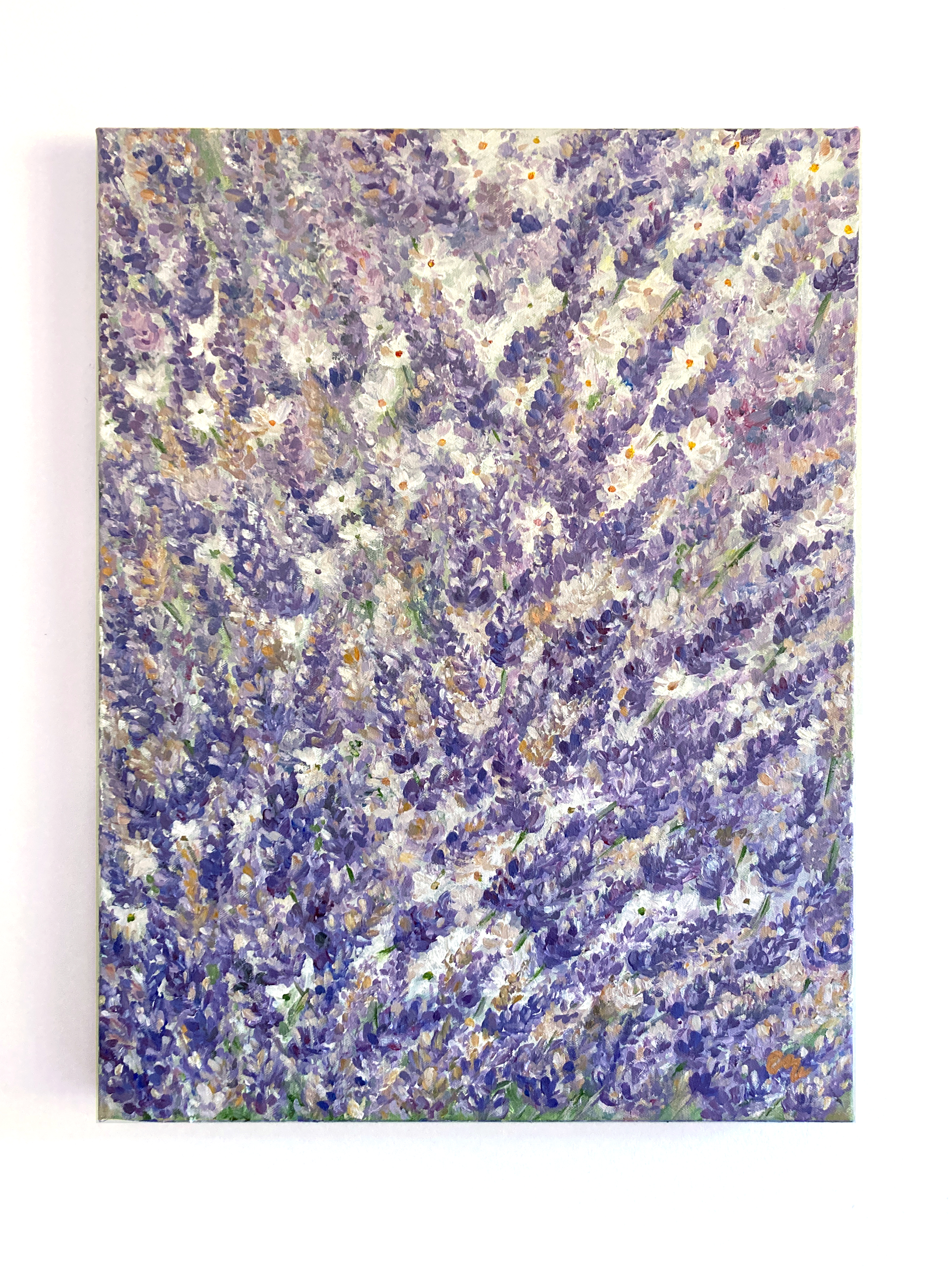 EM Lavender Fields Original Art by Elena Panow
