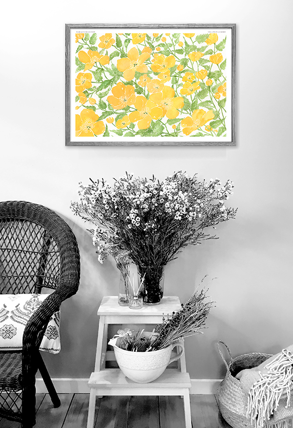 EM Yellow Wild Roses Fine Art Print - See Details